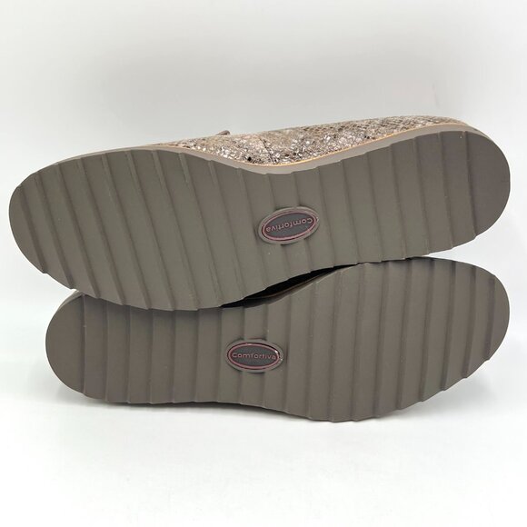 8.5W 8.5 WIDE WIDTH Comfortiva Womens Ryen Snake‎ Print Loafers Flats Shoes - Picture 8 of 11